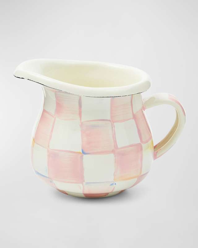 Rosy Check Enamel Little Creamer